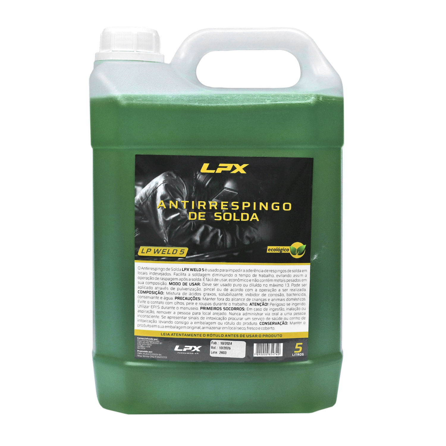 ANTIRRESPINGO LIQ ECOLÓGICO LP WELD 5