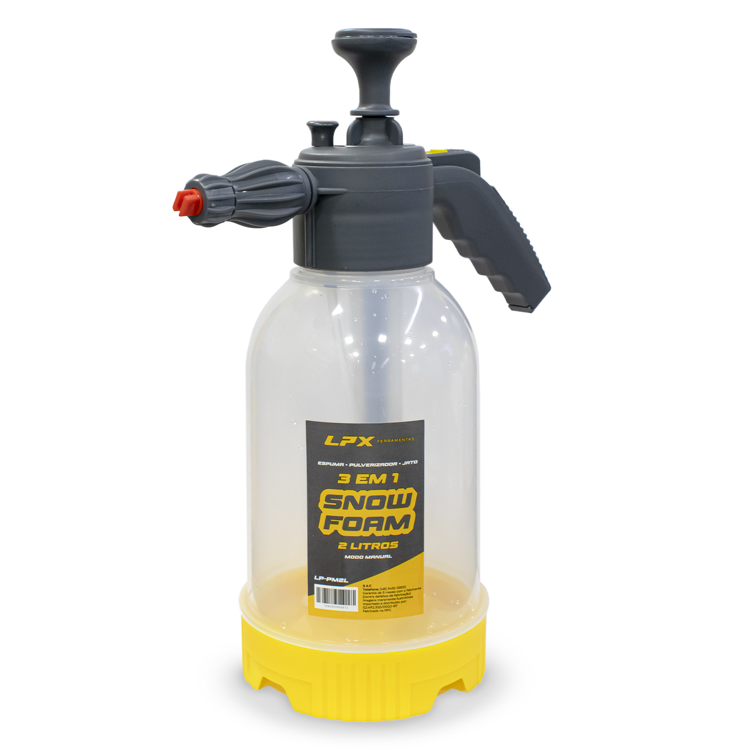 PULVERIZADOR MANUAL 2L SNOW FOAM 3 EM 1